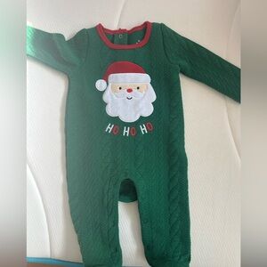 Baby Starters Green Santa Footie